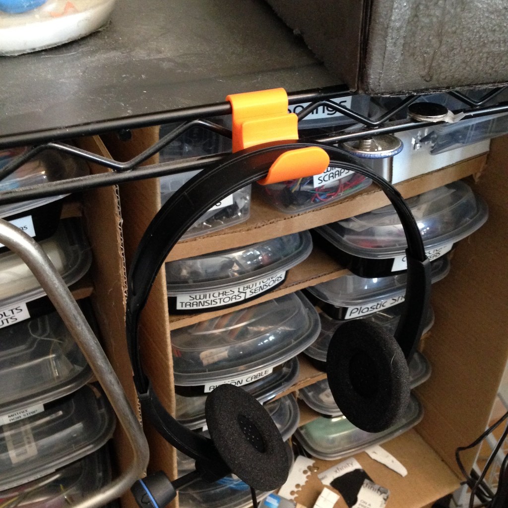 Wire shelving hooks and hangers