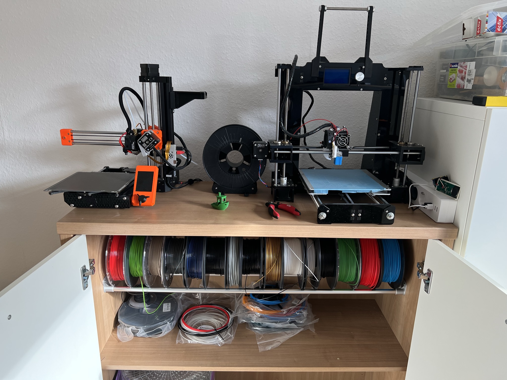 Filament storage rack support for 15mm tubes by olex Download free STL model