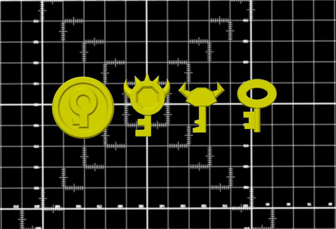 Key's From the Super Mario series by Ralf Hörhager | Download free STL ...