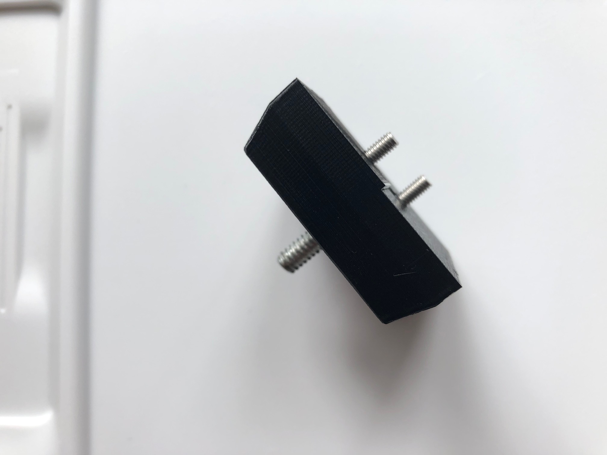 Tapered feet raisers with rubber bottoms for Printer Box with 3-piece steel sheet holder
