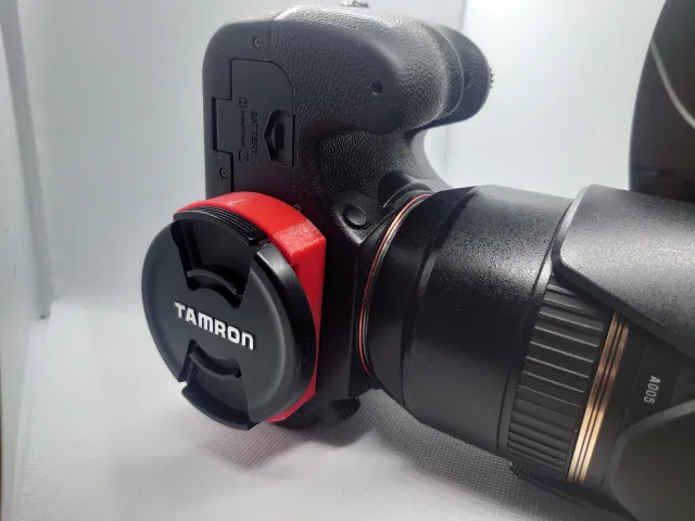 Lens cap holders for DSLR