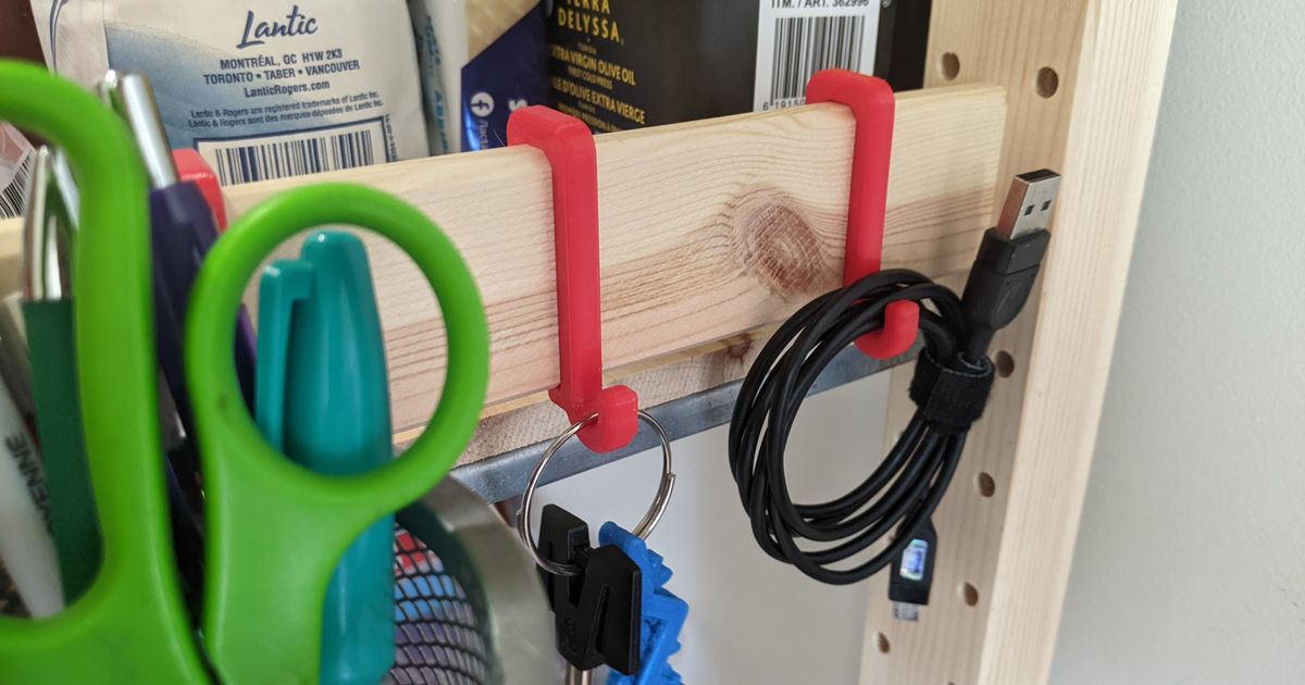 Parametric IKEA IVAR Hook by jmatwick Download free STL model