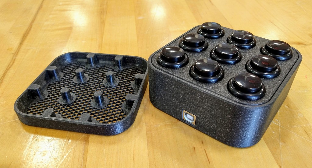Miniatura 5 do modelo 3D Arcade Button Panel