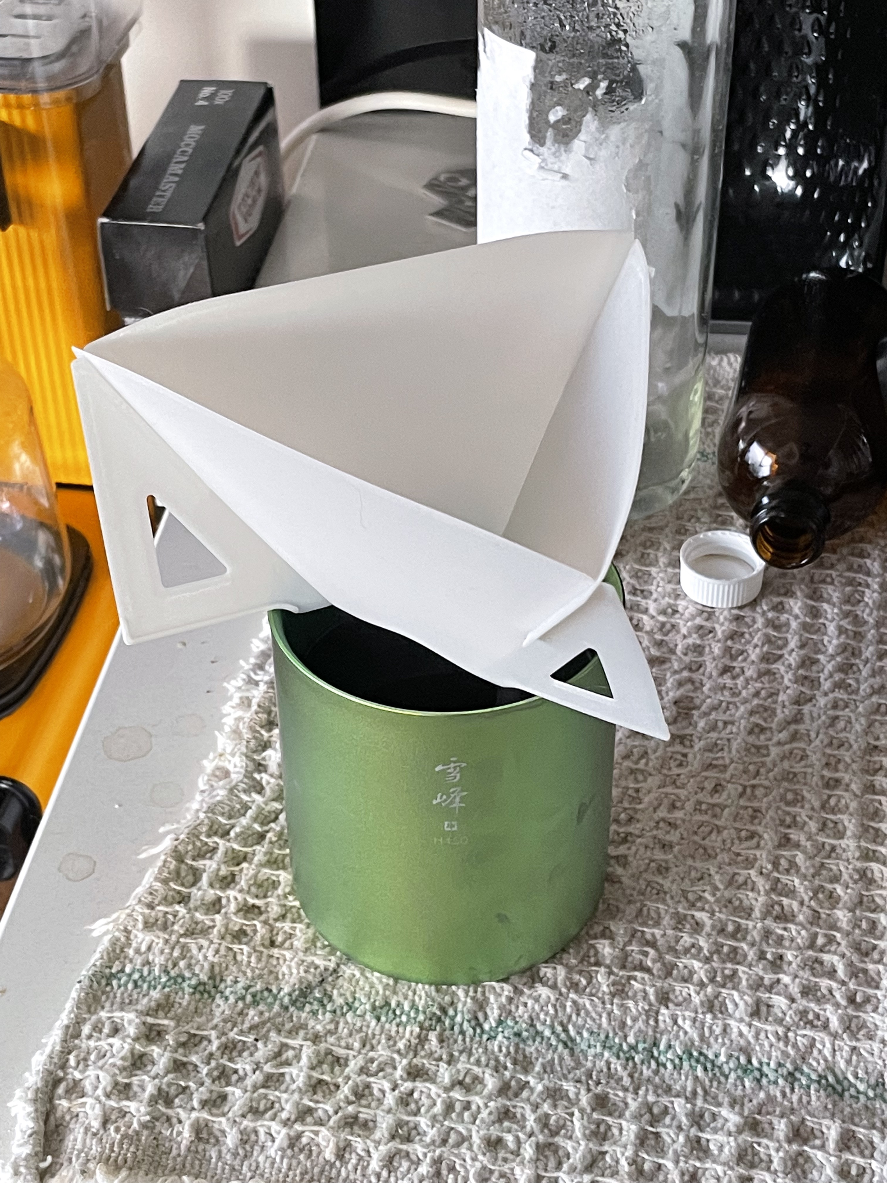 Flat Foldable V60 Drip Coffee Filter Holder - PC
