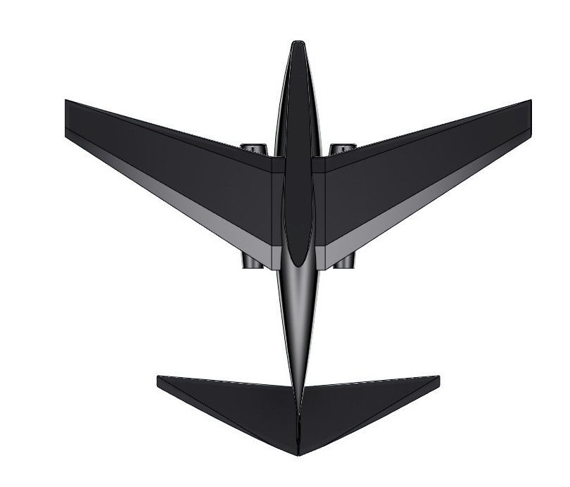 forward swept-wing airplane