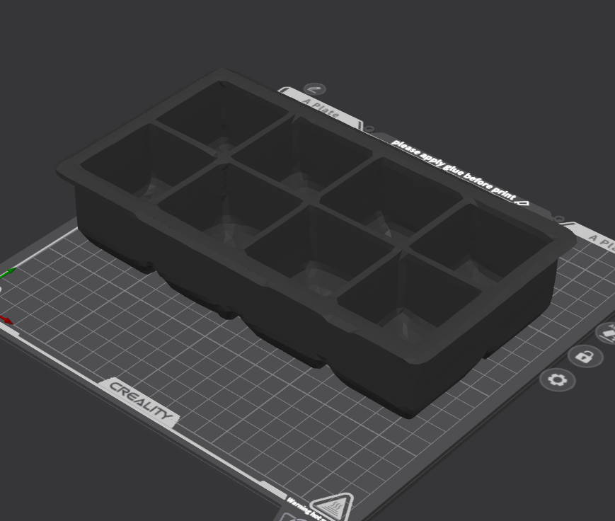 Miniatura 2 do modelo 3D Flexible Ice cube tray