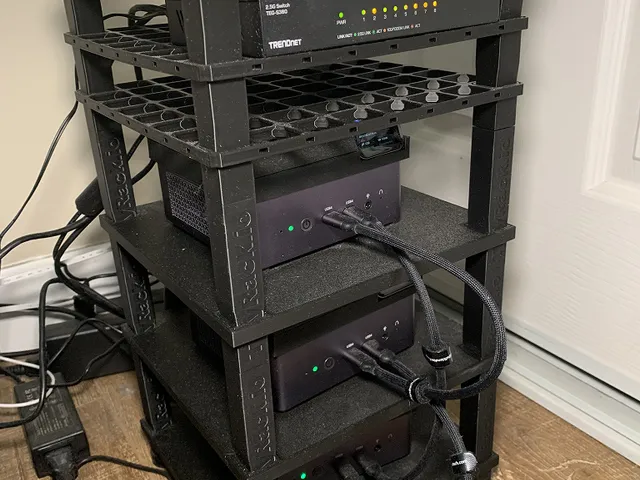 TinyRack - An open-source modular customizable mini server rack