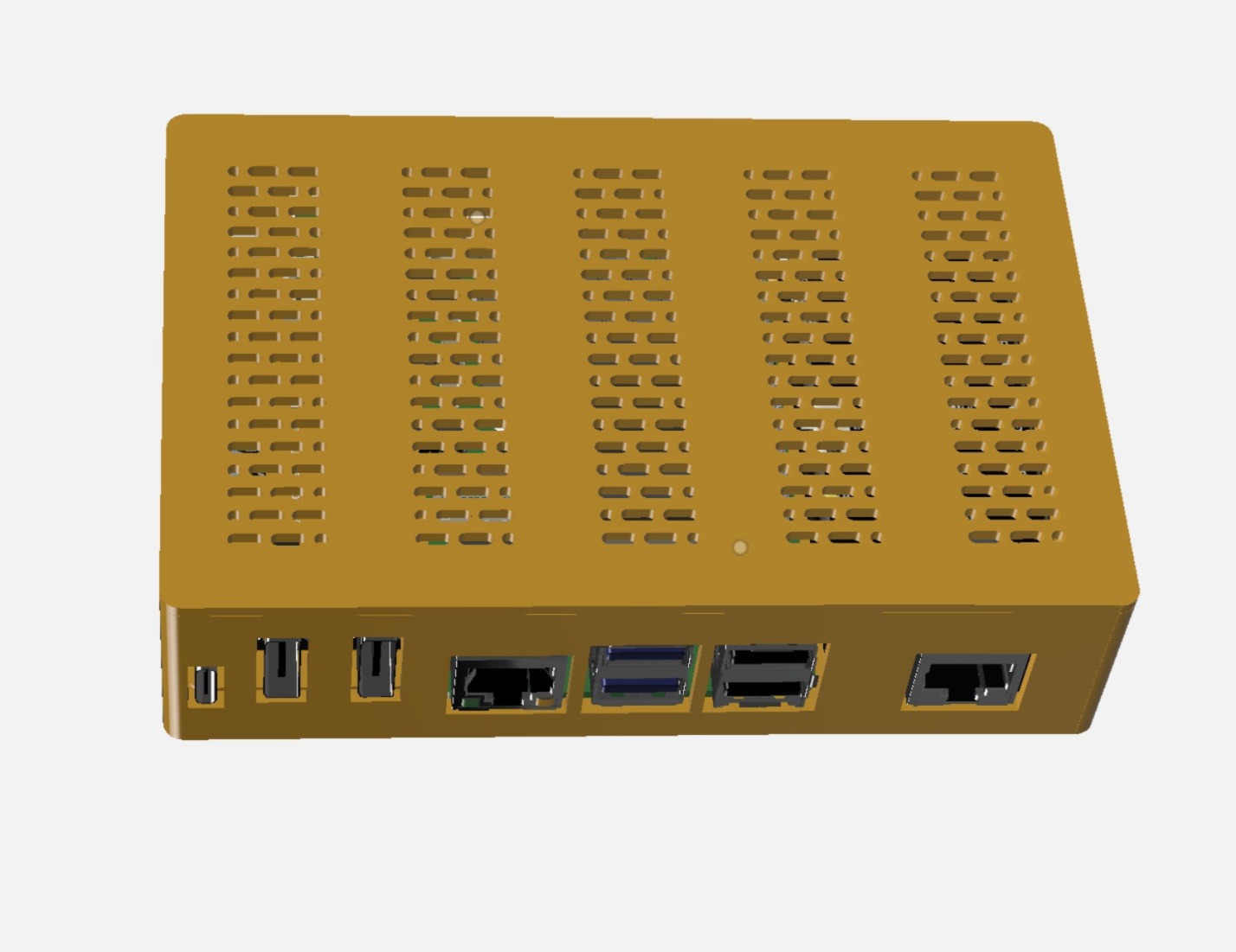 Multifunctional Case for Raspberry Pi5 with HDMI and Ethernet boards