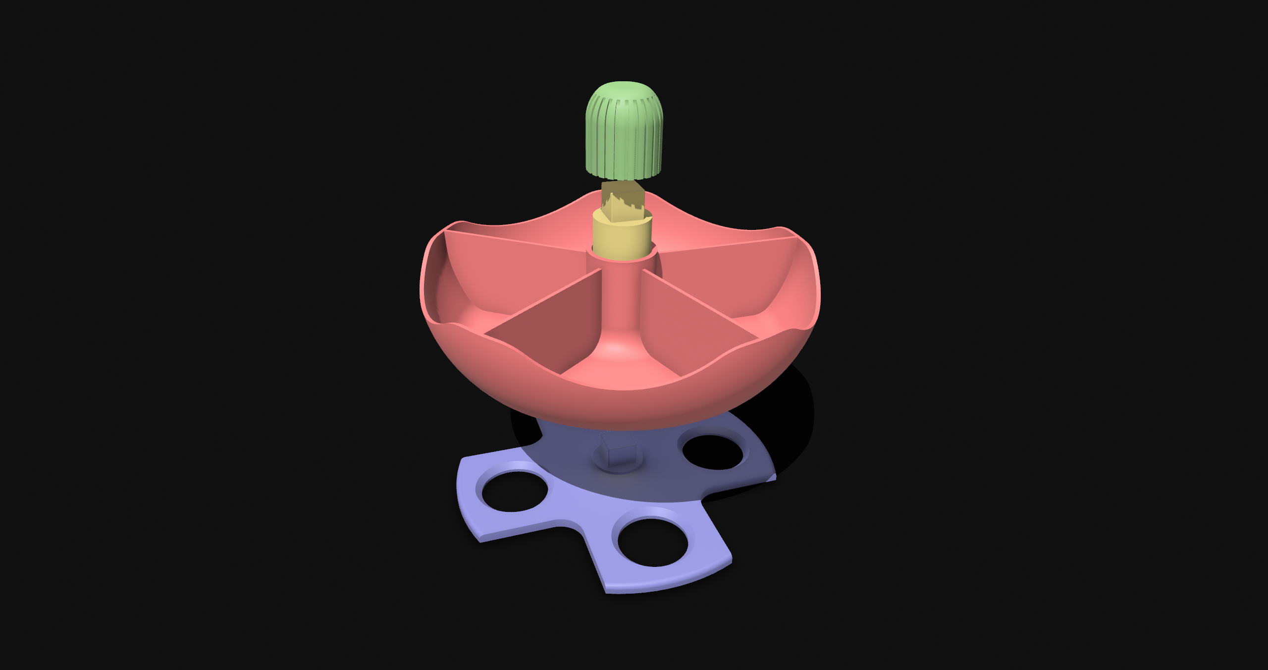 Miniatura 4 do modelo 3D Rotating Stackable Small-Parts Trays