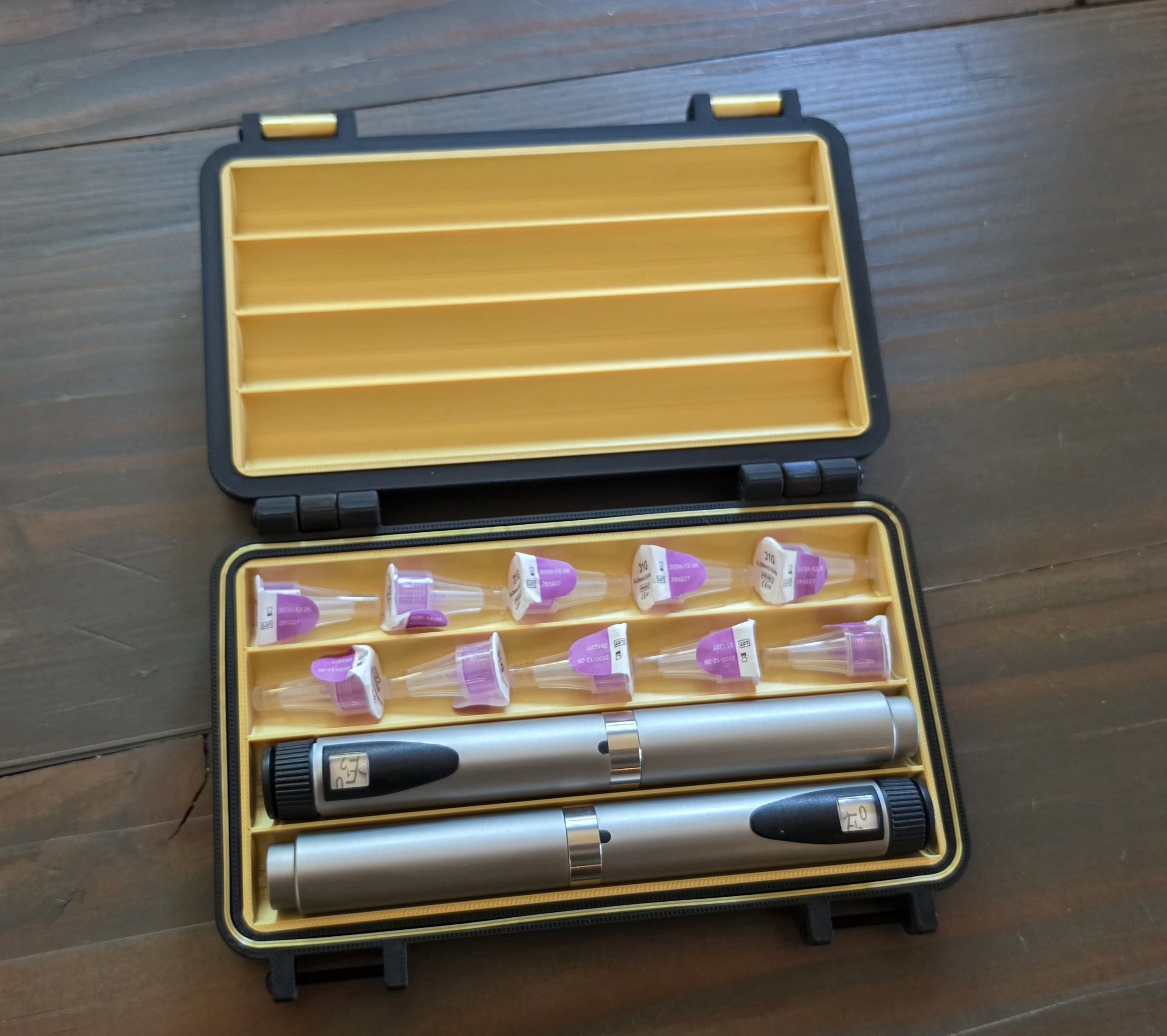 Peptide pen storage box