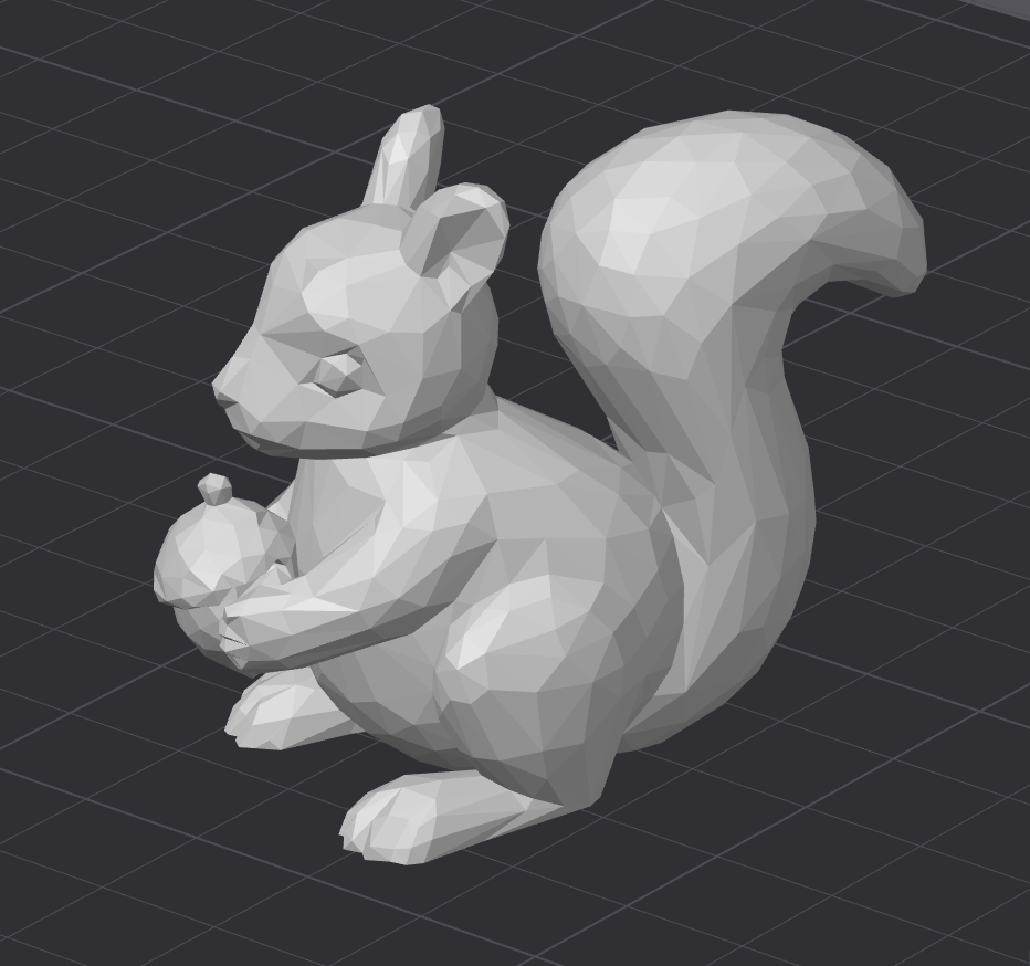 Low-Poly Squirrel