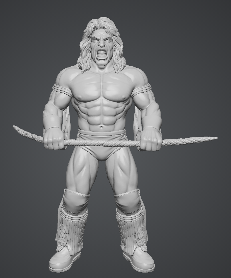 80-90's wrestling legend holding rope
