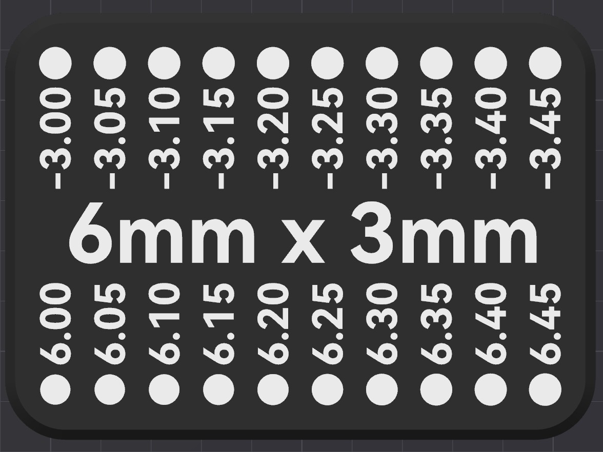 Magnet Testing Block - 6mm x 3mm
