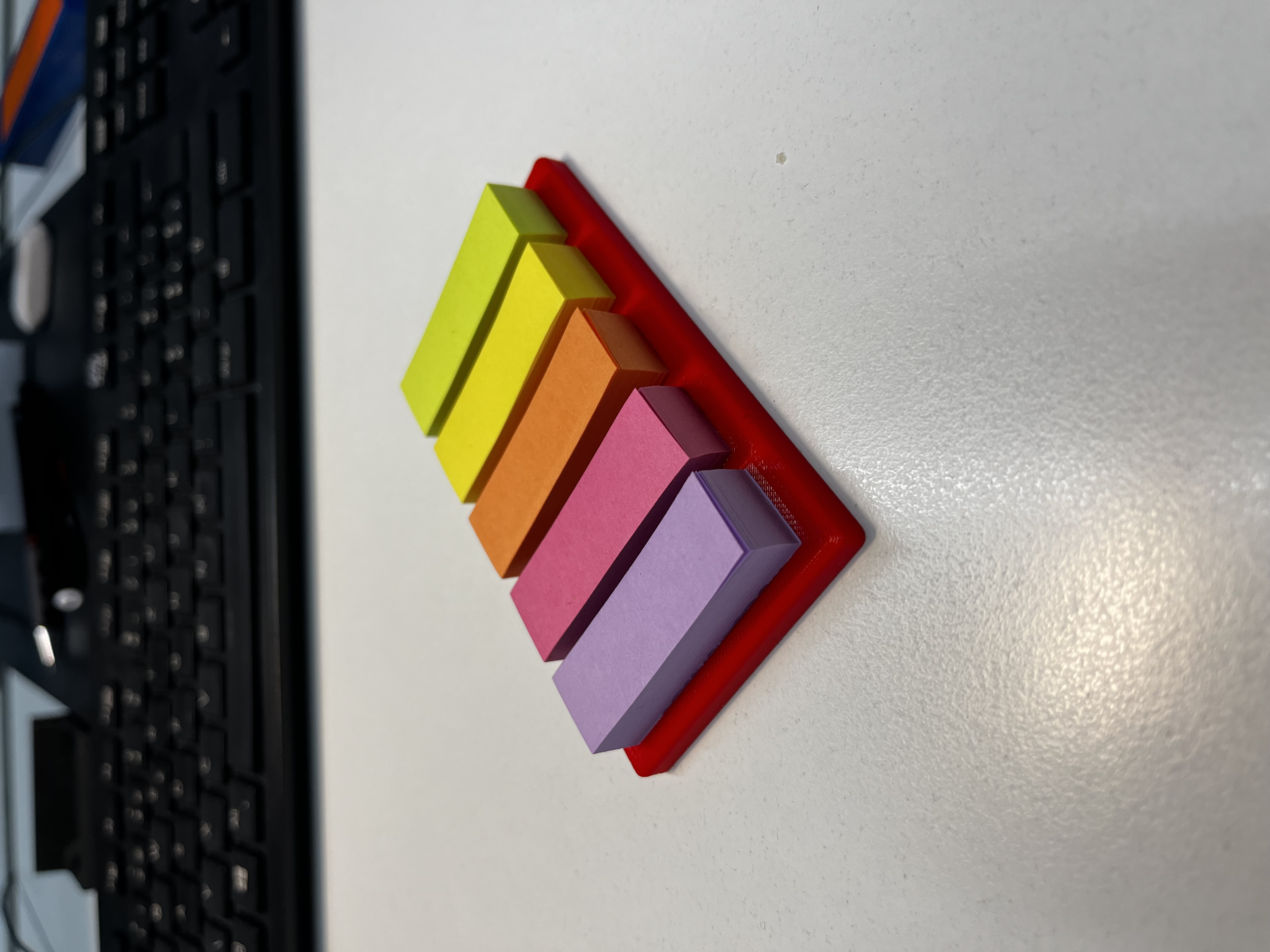 Multi-Slot Sticky Note Holder – Compact Desk Organizer