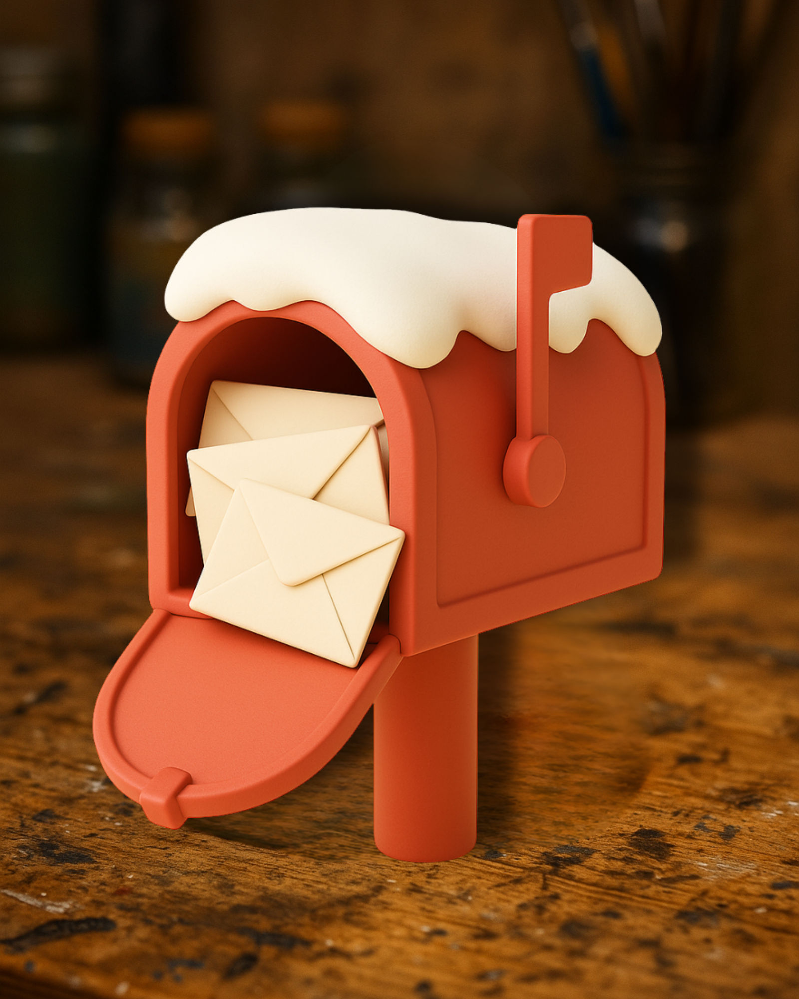 Cozy Christmas Mailbox
