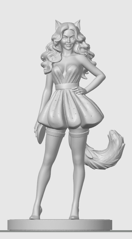 Pretty cat-girl figurine 3