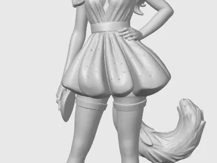 Pretty cat-girl figurine 3