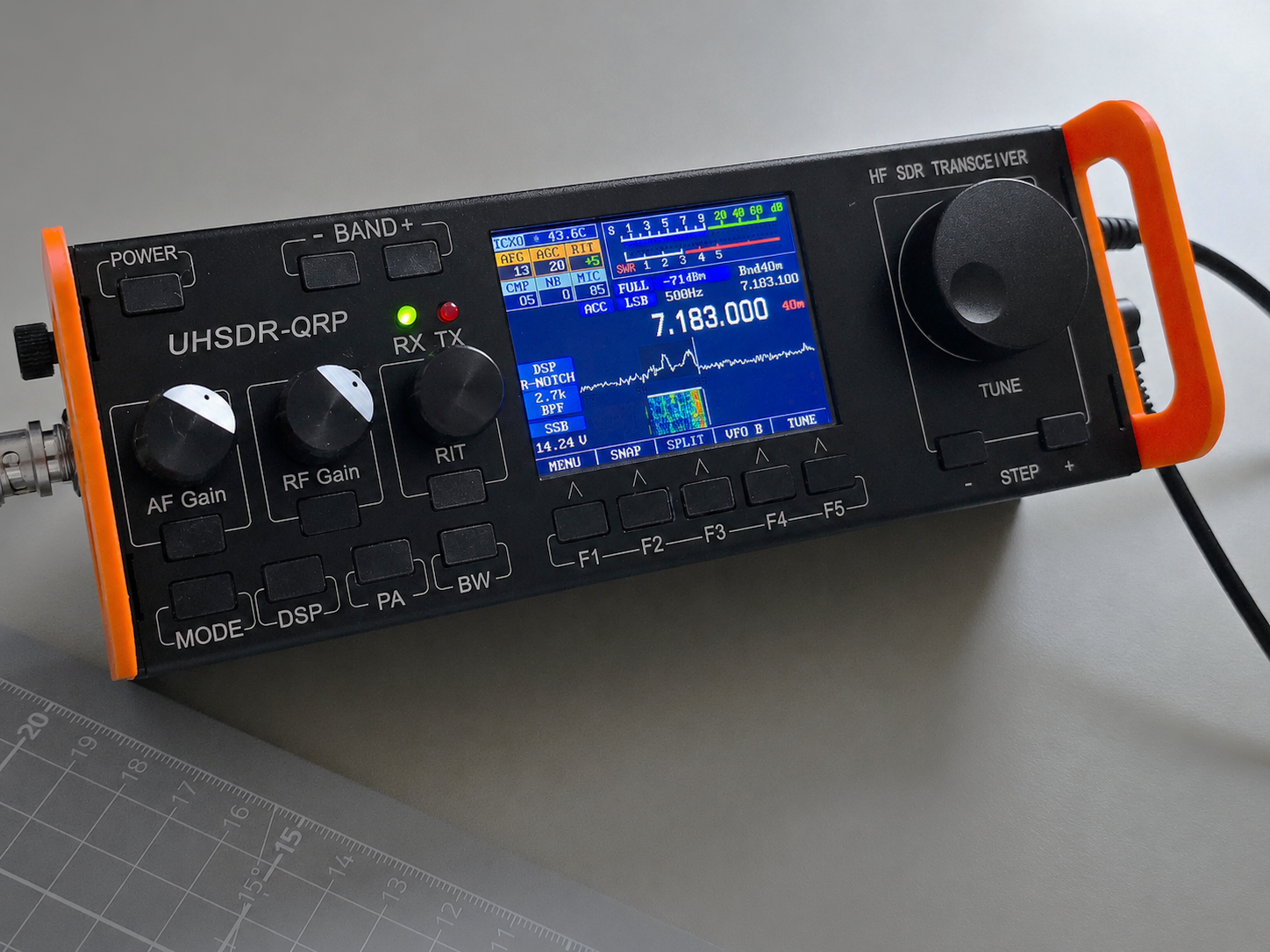 Side rails handles for UHSDR-QRP Amateur Radio Transceiver TRX