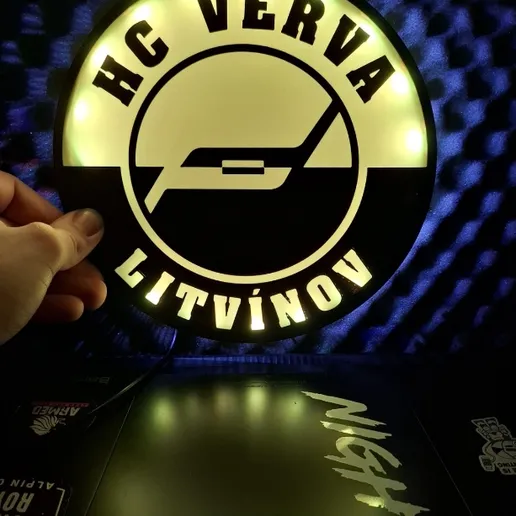 HC Verva Litvínov Logo litophane