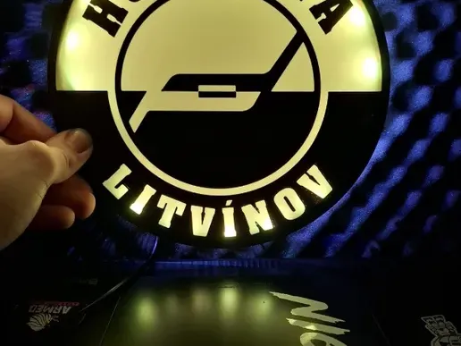 HC Verva Litvínov Logo litophane