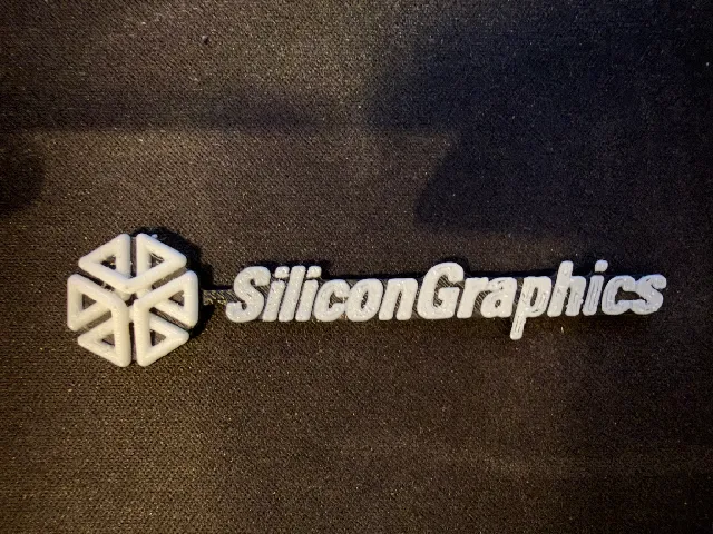 Silicon Graphics Cube Logo Badge
