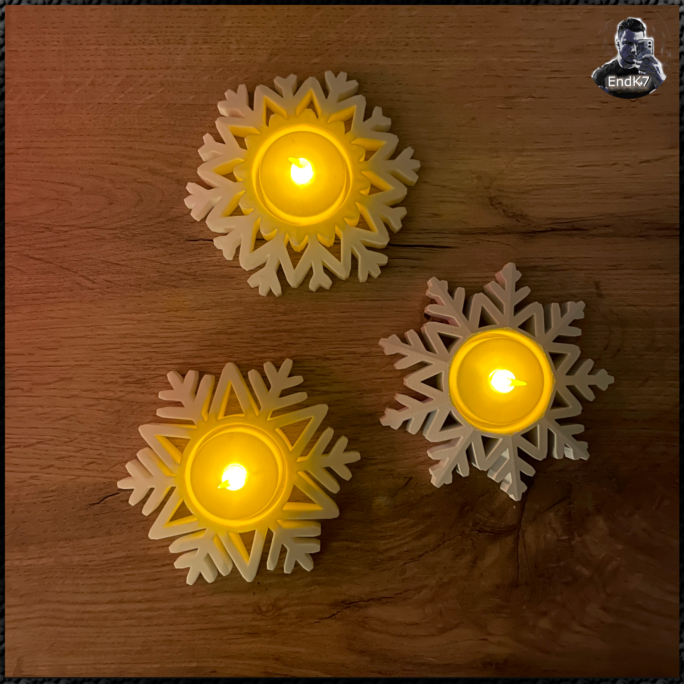 Snowflake Tealights — miniatura 2
