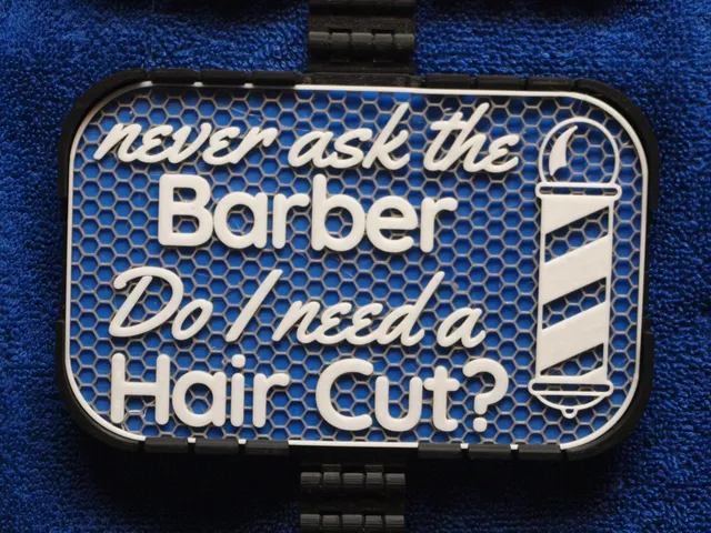 Never ask the Barber sign