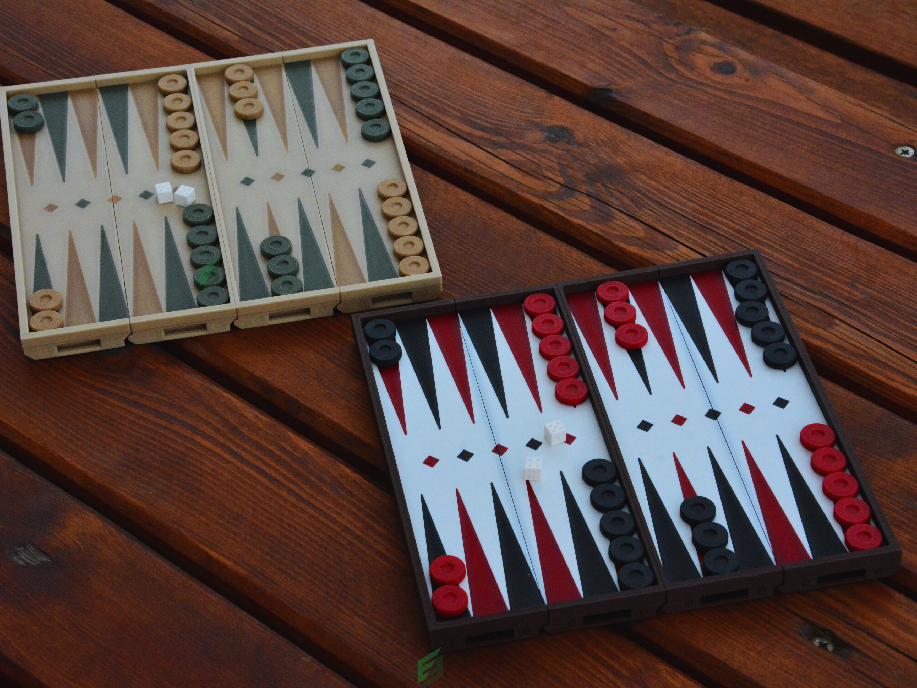 Miniatura 6 do modelo 3D Backgammon Voyage | Portable & Foldable