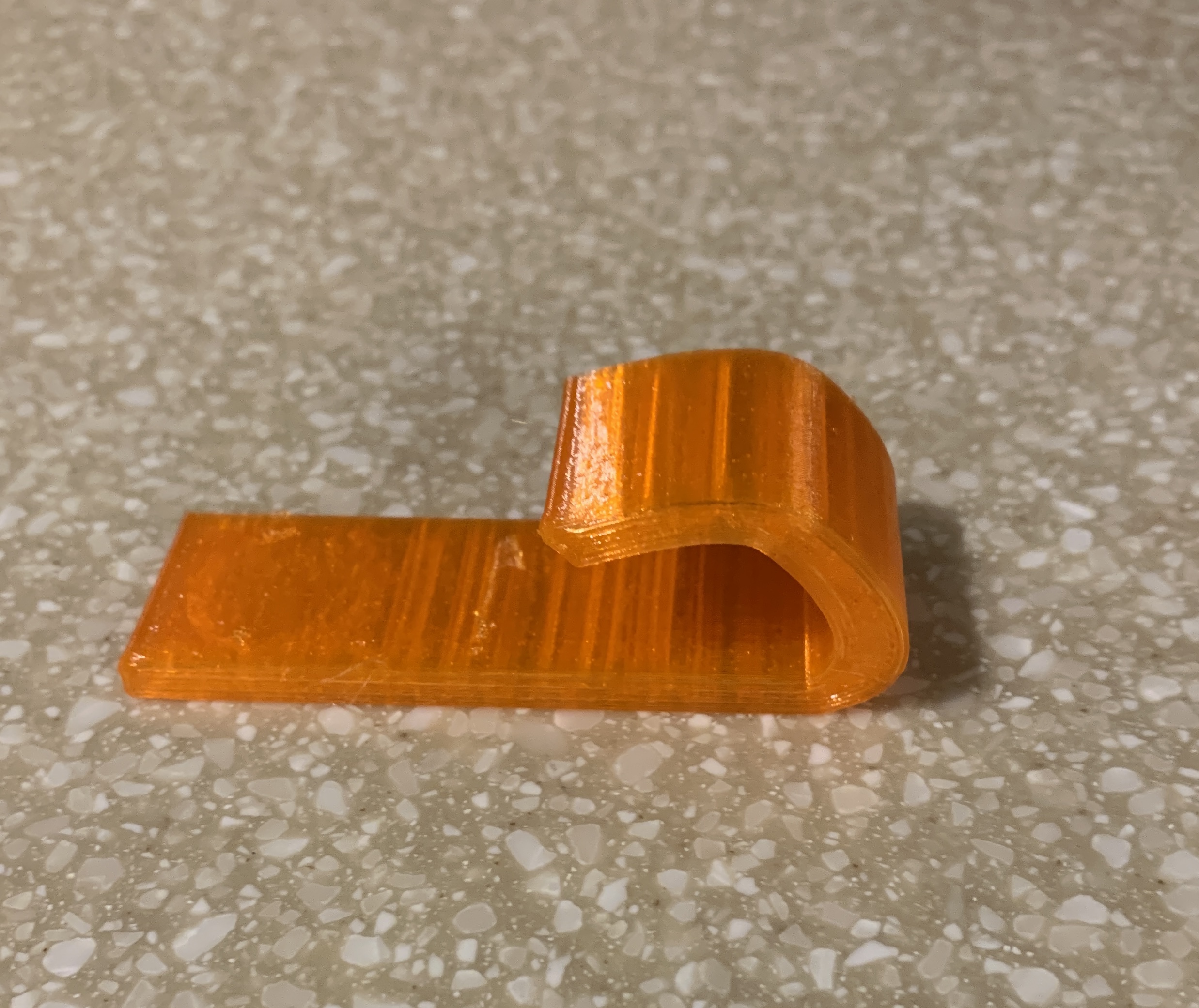 Simple Wall Hook (no holes for screws) 3D model