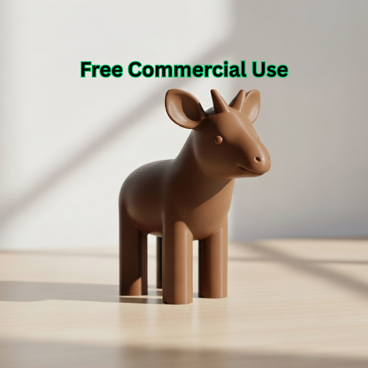 Cute Deer Okapi Figurine