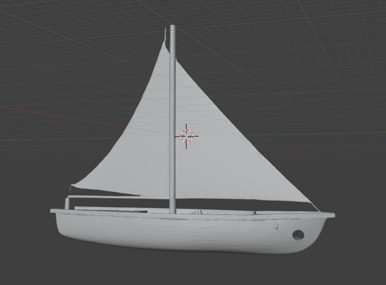 Sailboat model (can use as keychain)
