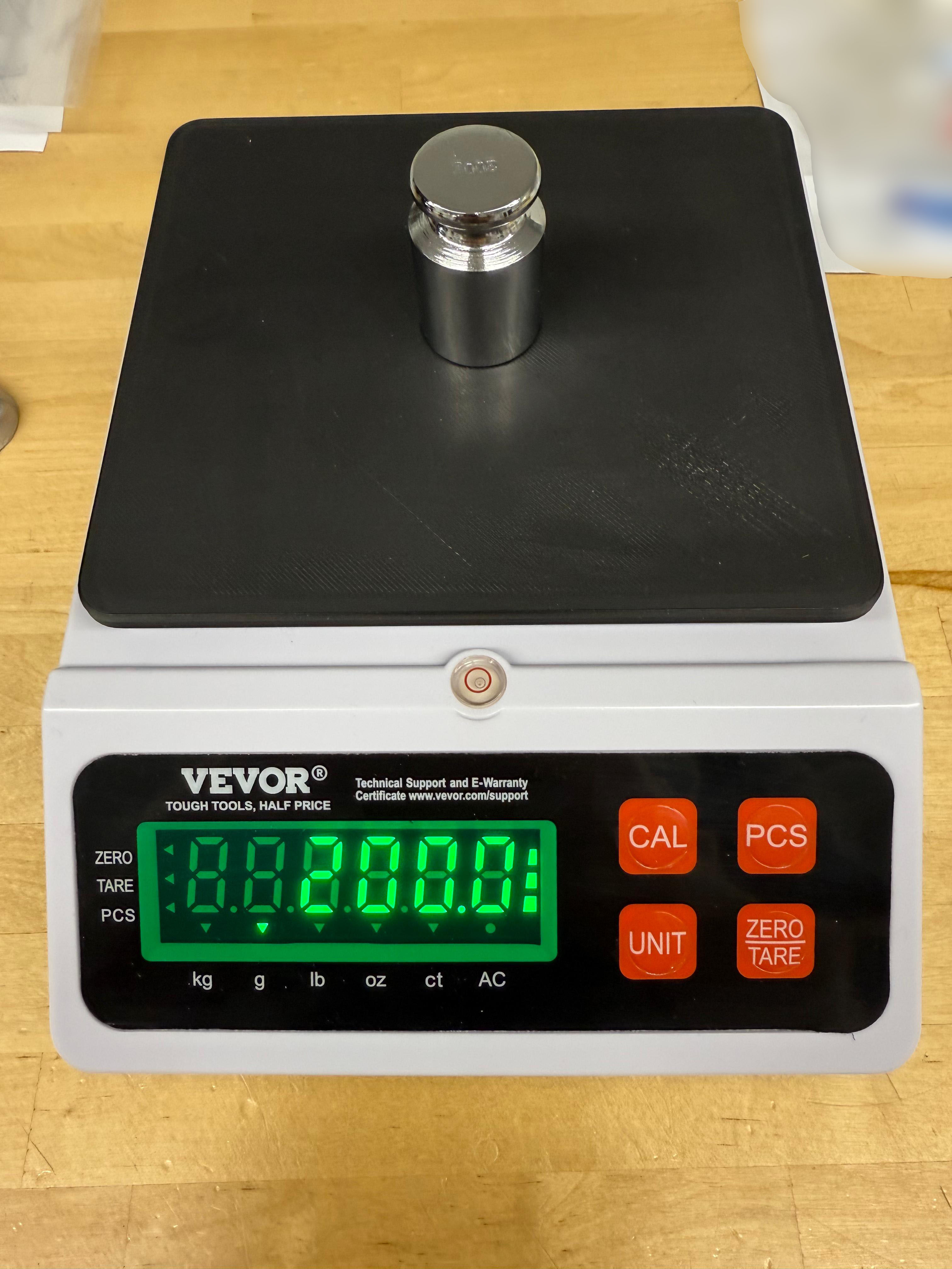 Vevor 10KG x 0.1g scale replacement base plate