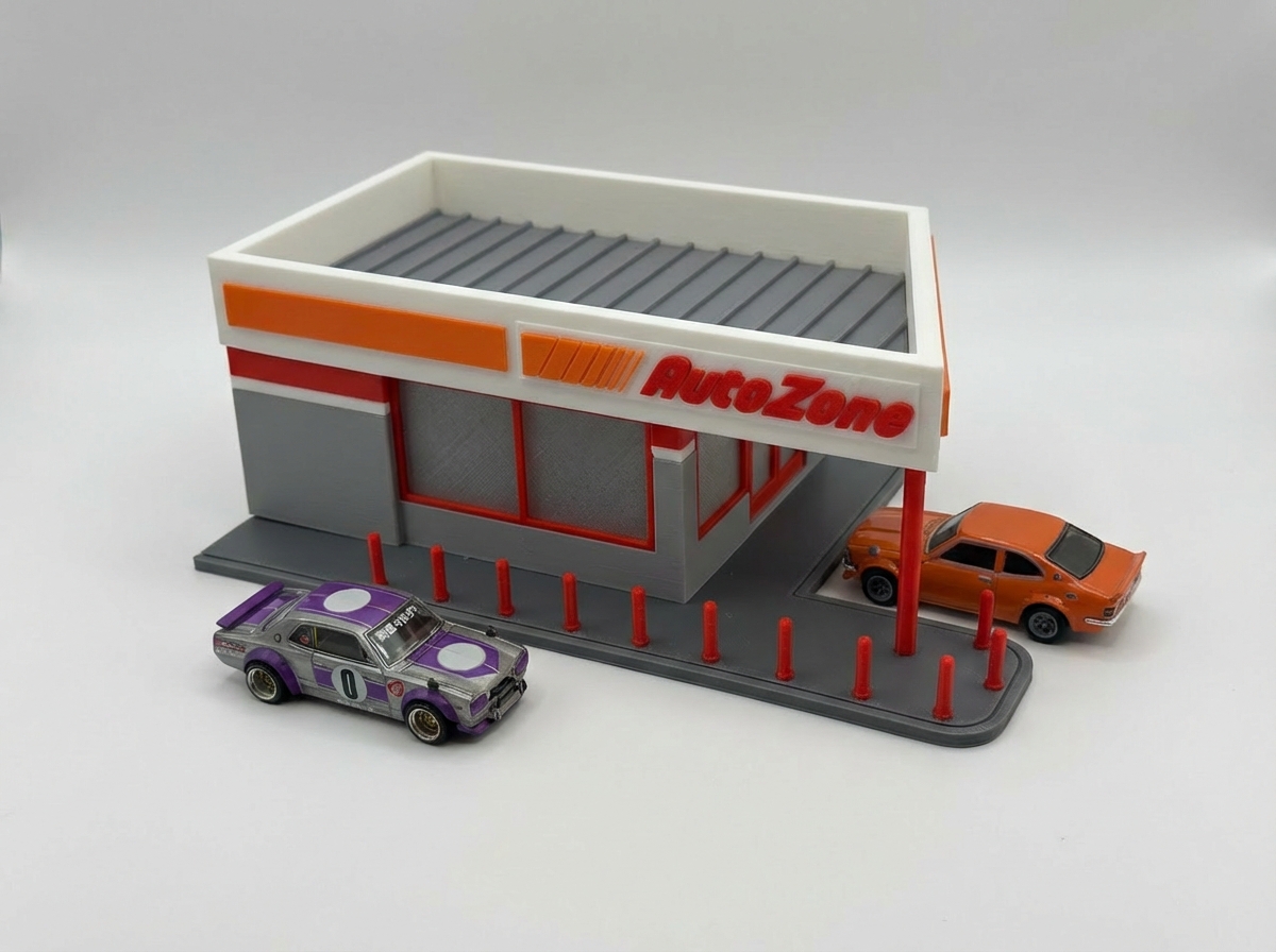 1:64 Auto Zone Diorama