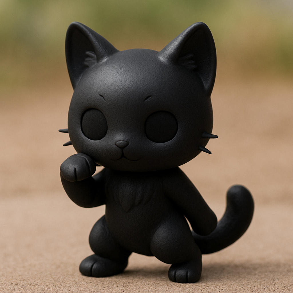 Super cute cat figurine