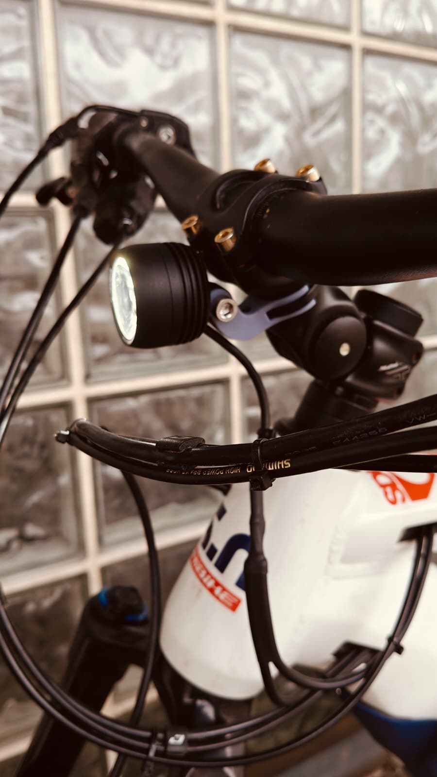 LED E-Bike light mount (front)