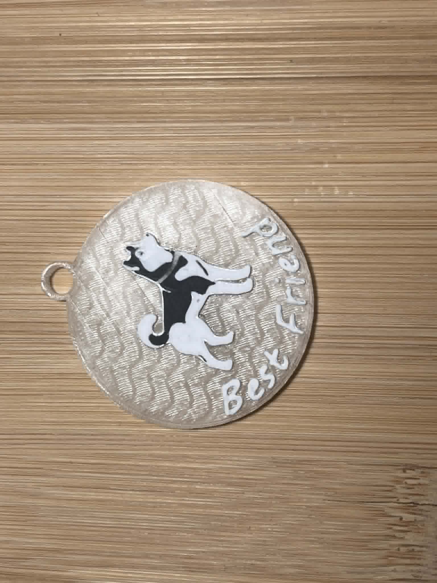 Cute Dog "Best Friend" Keychain