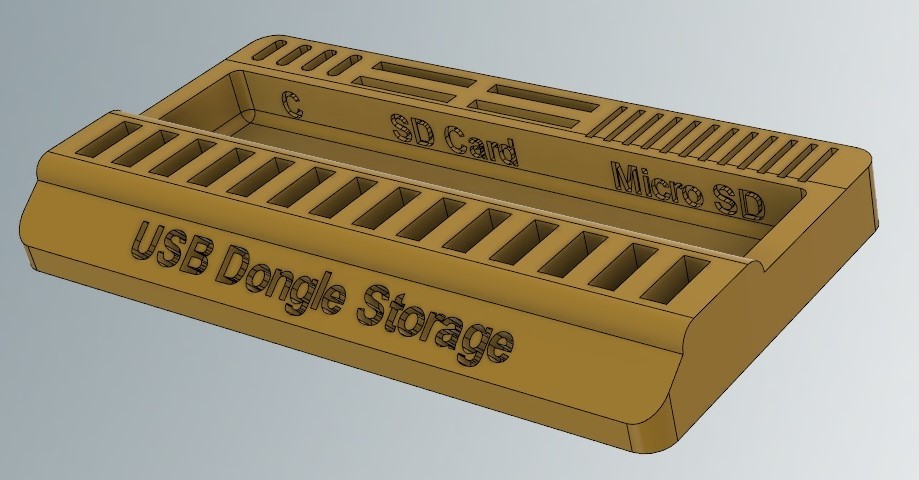 USB Dongle SD Card storage organizer