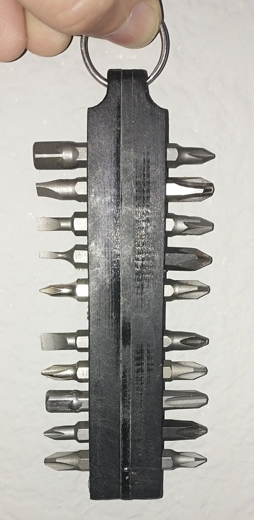 Magnetic screwdriver bit holder