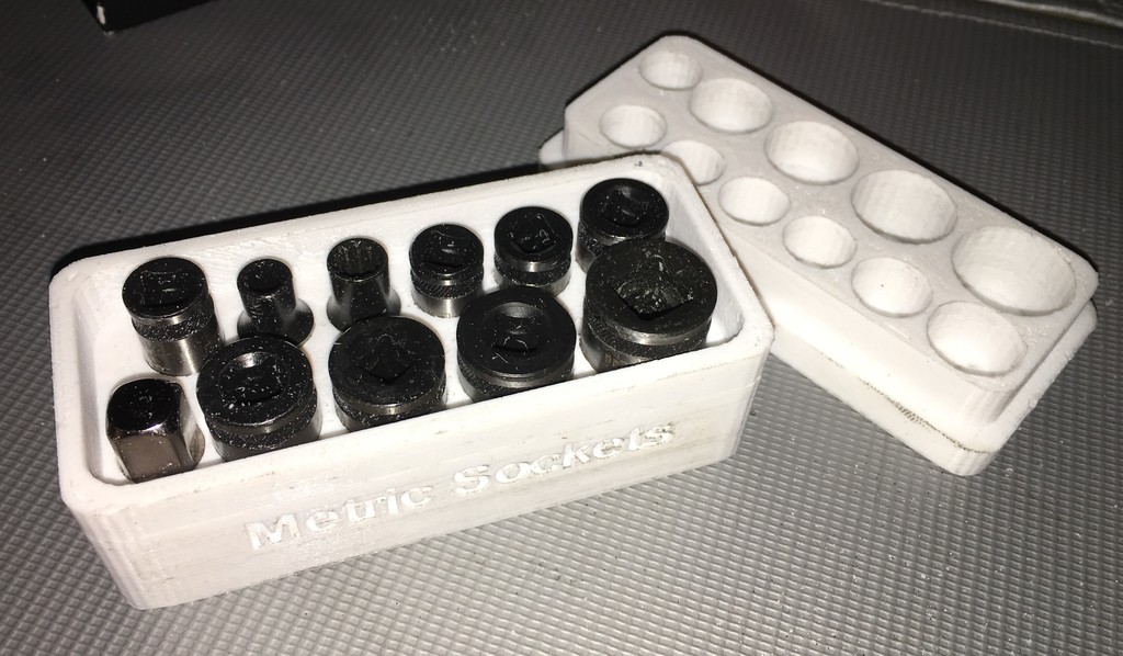 Metric Socket Storage Box