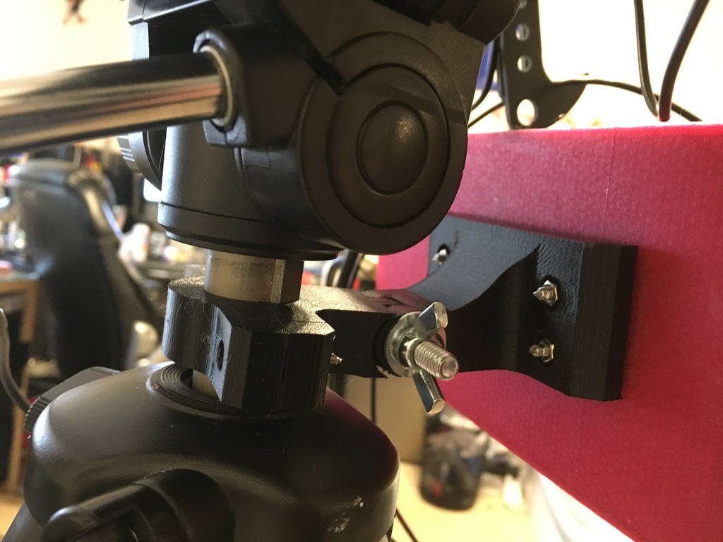 Tripod mounting bracket for FPV monitor + DVR by Anton Download free STL model