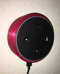 Echo Dot 4 Wall Mount (US Plug Version) by The QuickSilver, Download free STL model