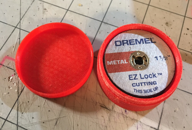 Dremel EZ Lock Cutoff wheel storage container