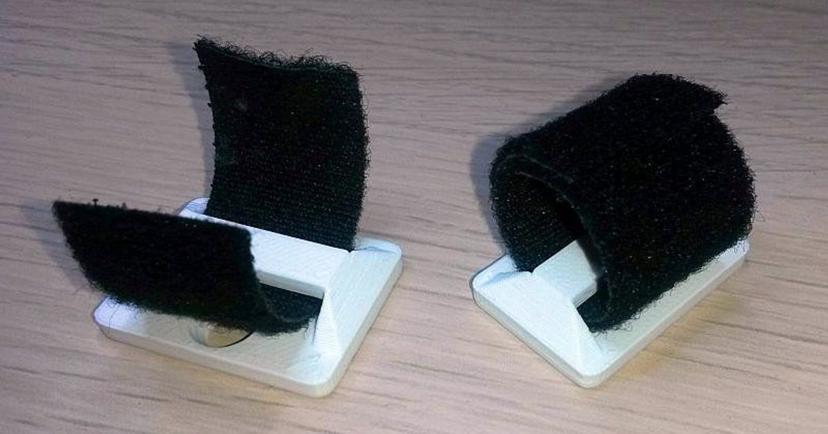 Velcro mount point anchor by qwwerty Download free STL model