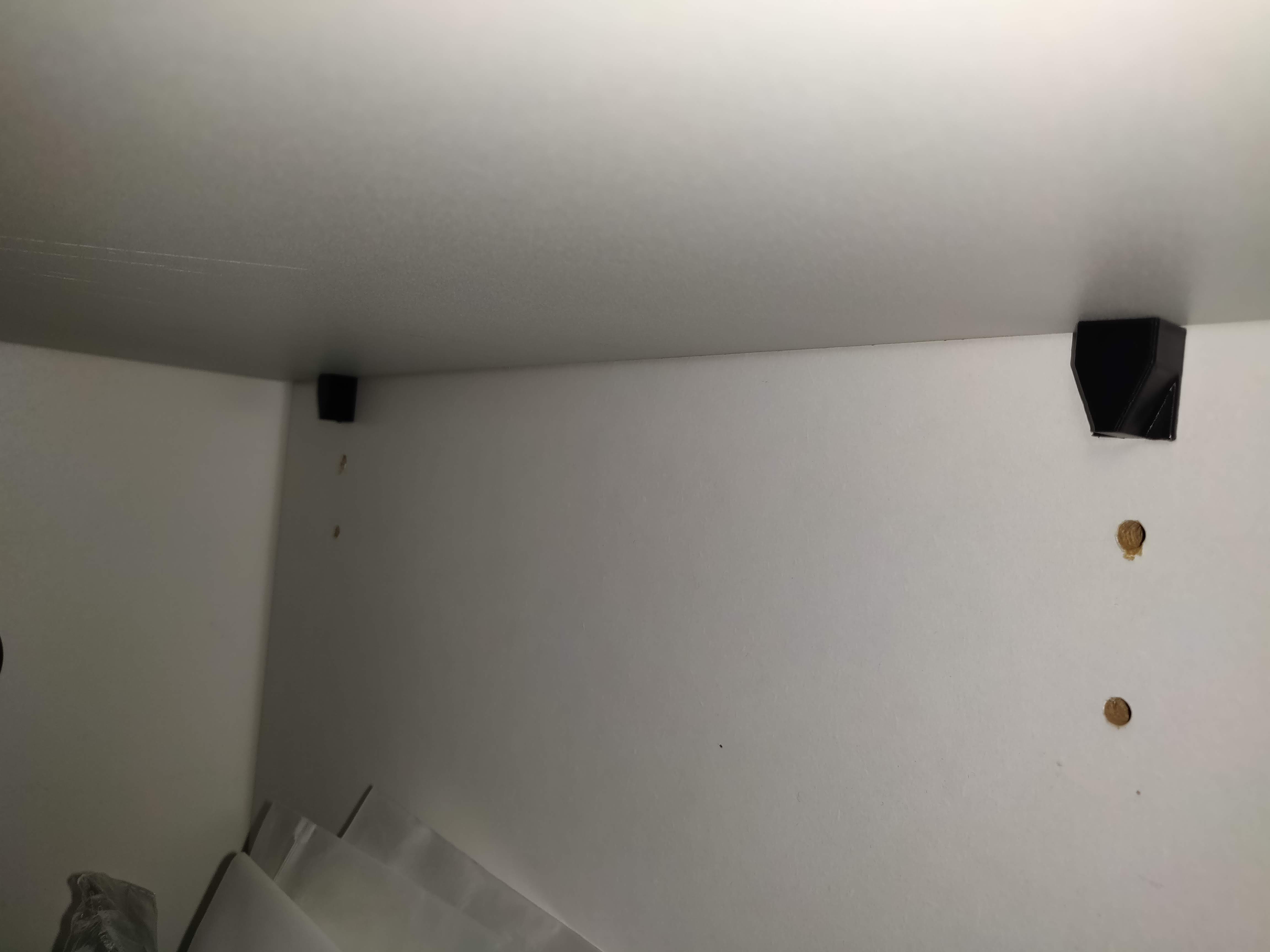 Closet shelf pin