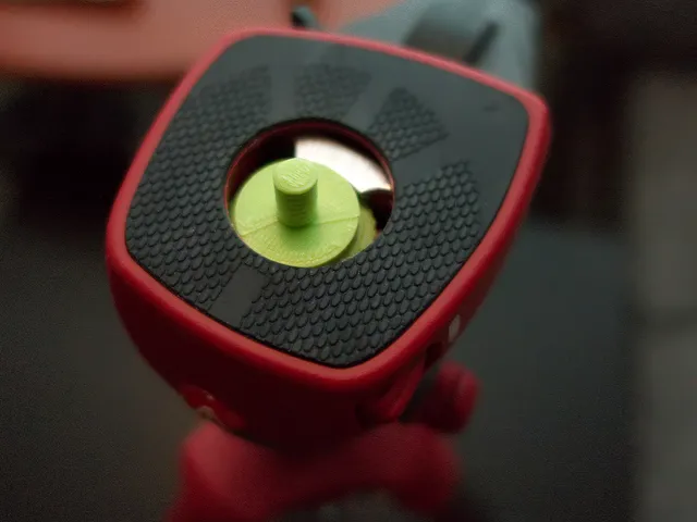 Quick release replacement plate for Manfrotto compact action tripod