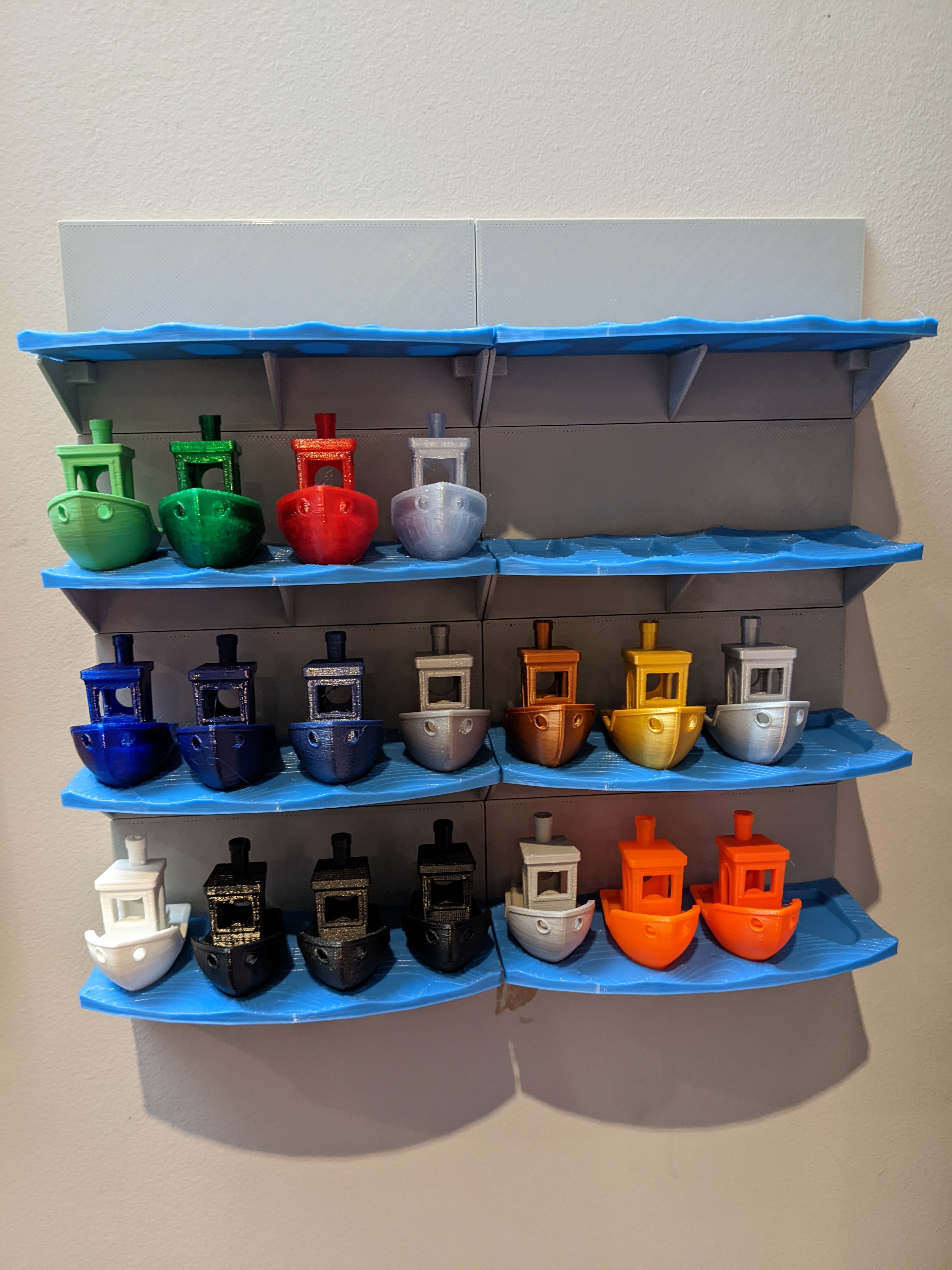 Sea Port Benchy - 3D Benchy Stand - Wall mounted