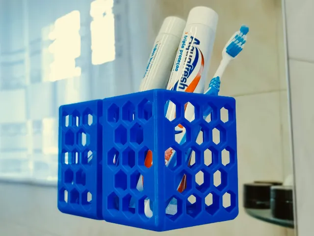 Toothbrush/toothpaste holder