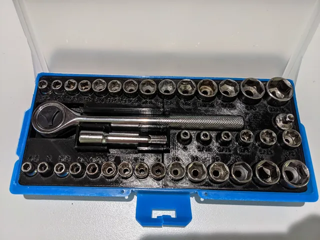 Pittsburg 3/8 in 40 Pc socket set insert