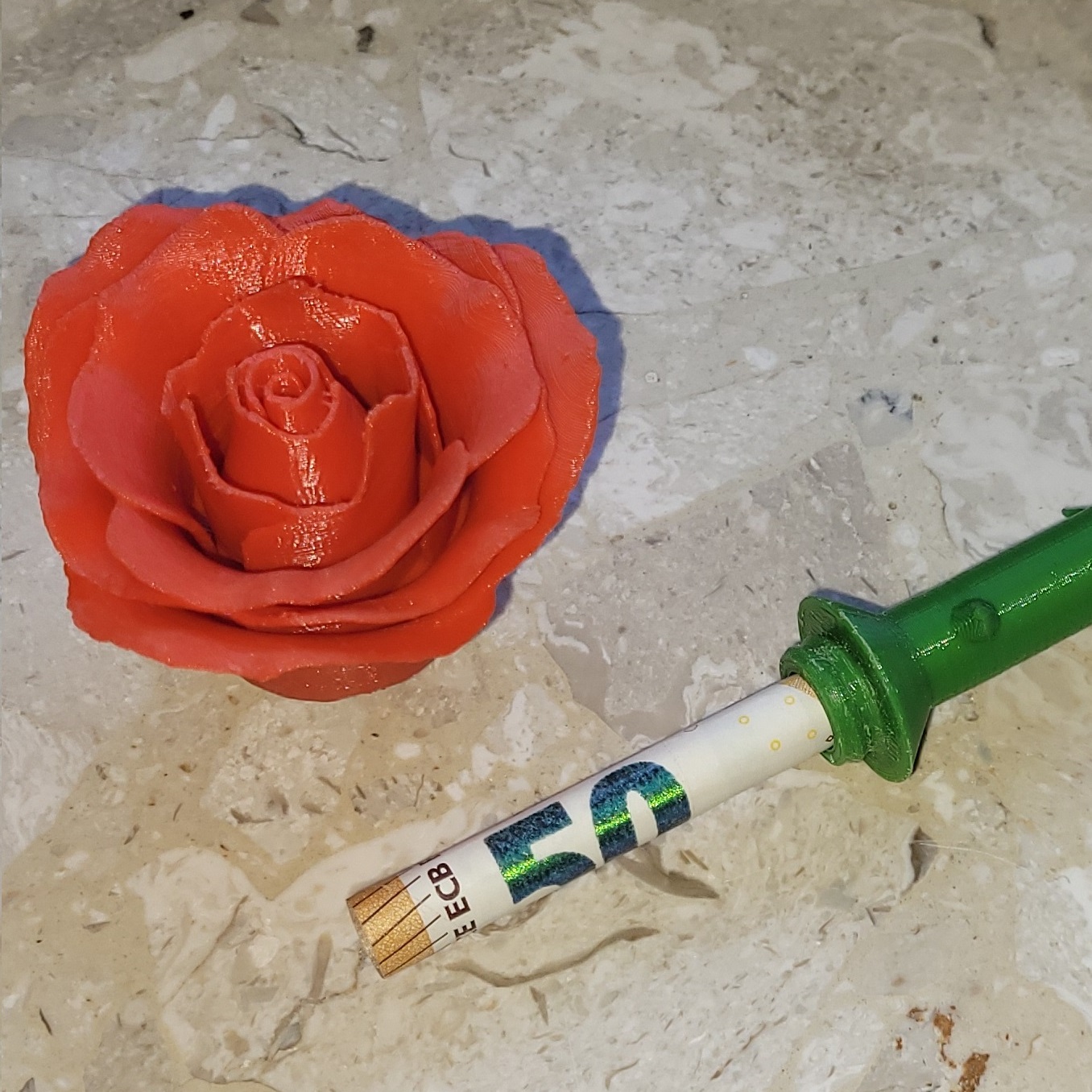 Rose with cashbox