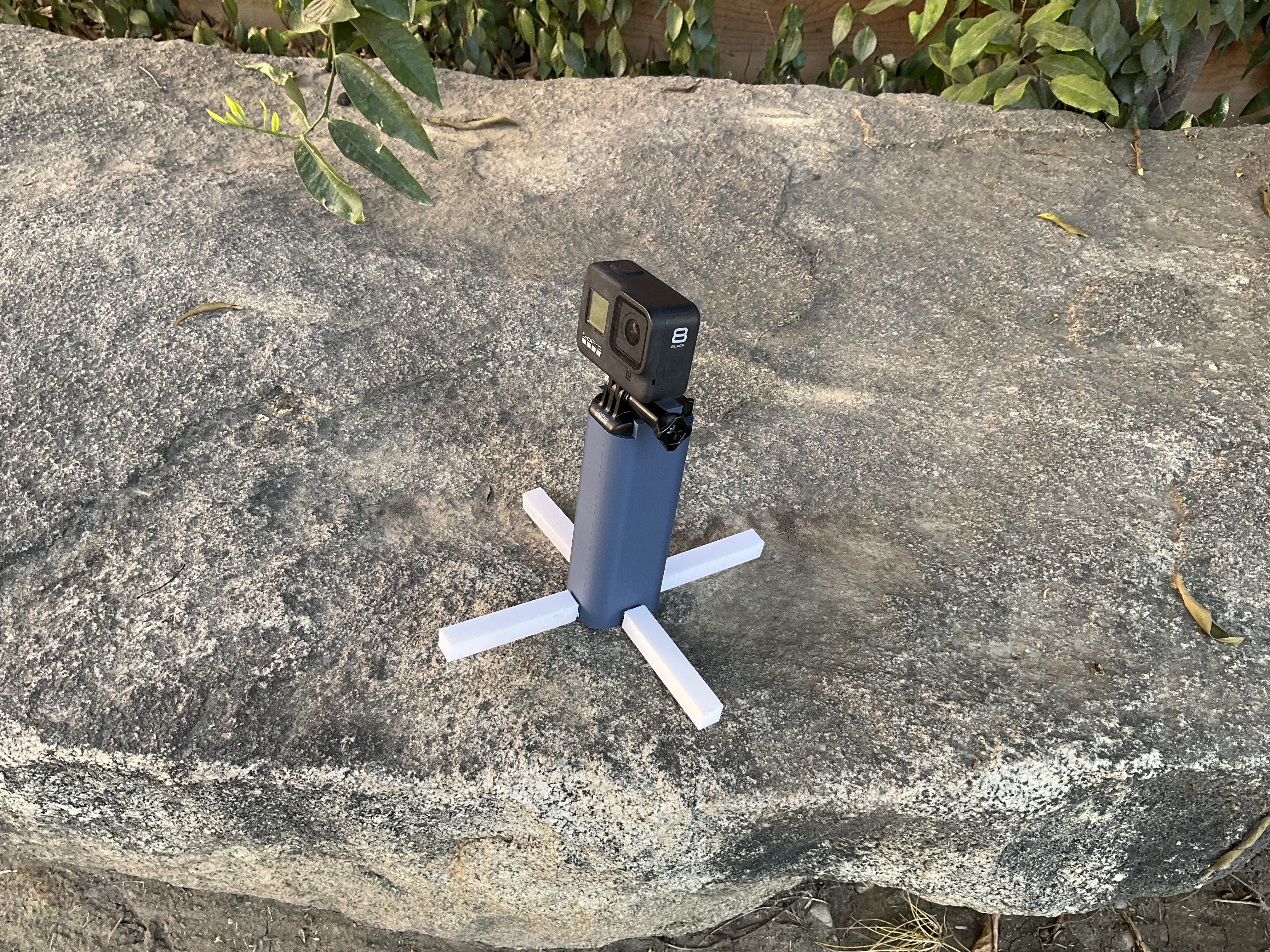 GoPro quadpod mount with removable legs